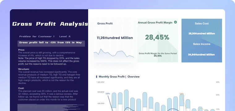 Gross Profit Analysis dashboard preview